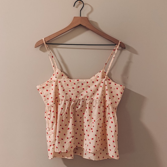 Madewell Tie-Front Keyhole Cami w/ Strawberries - Picture 2 of 2